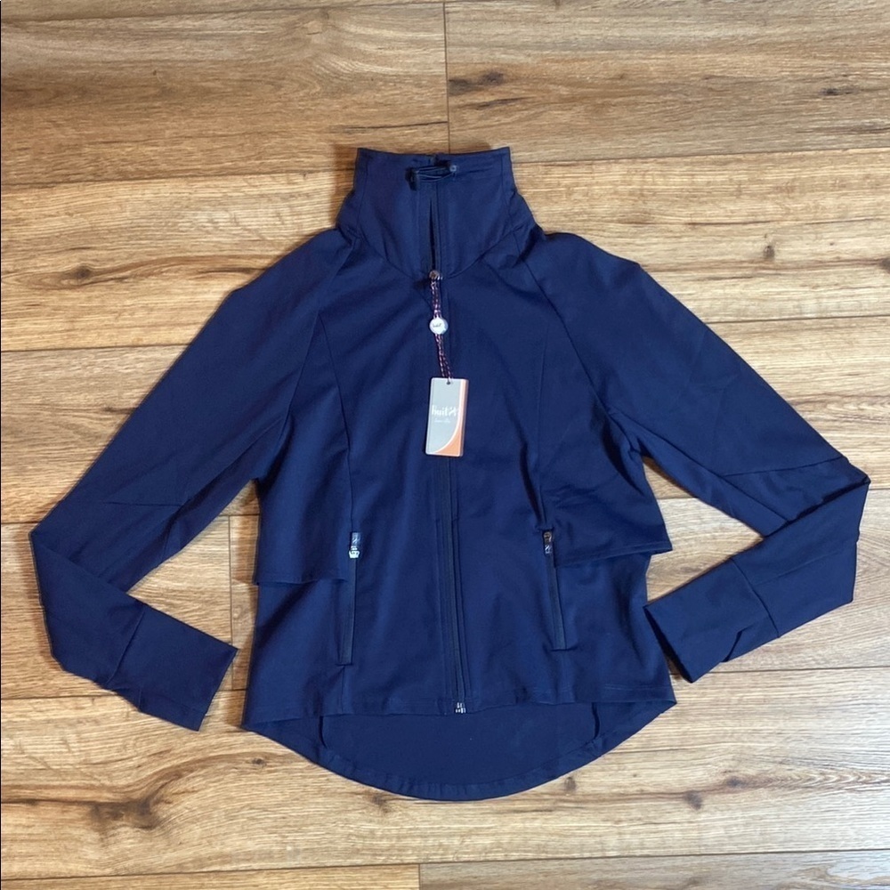 Huit 8 Paris BIEN-ETRE MODERN CUT zip-up athletic JACKET